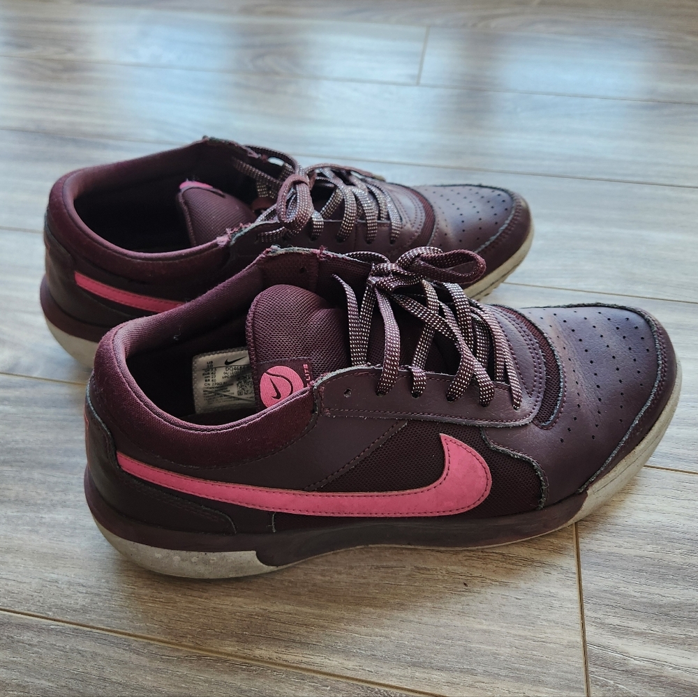 Nike Air Court Lite Women's Burgundy and Pink Sneakers